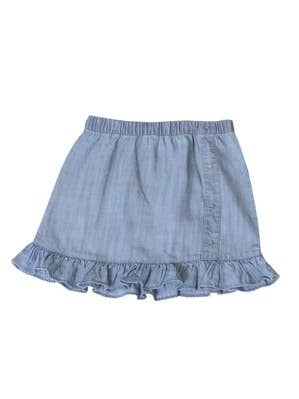 Girls Pull On Chambray Skirt for wholesale by Kinderkind