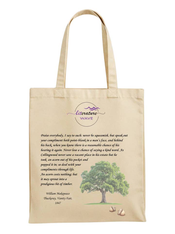 Literary Canvas Tote Bags for Bookstores & University Shops for wholesale by LitWave