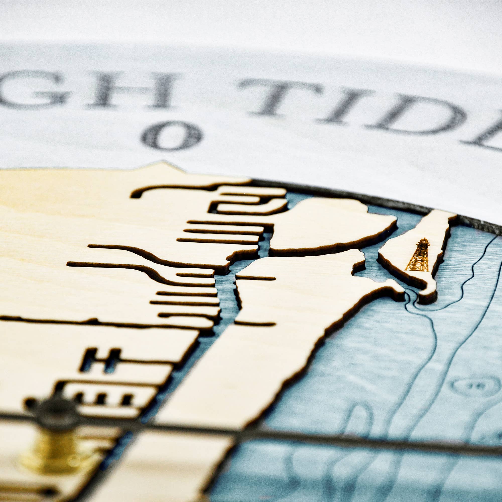 Sea & Soul Nautical Chart Art - Wholesale Wall Clock - Florida East Coast Nautical Chart Tide Clock-Many Locations82