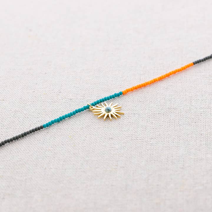 GARGANTILLA ABALORIOS COLGANTE ACERO SOL para venta al por mayor de Sonata