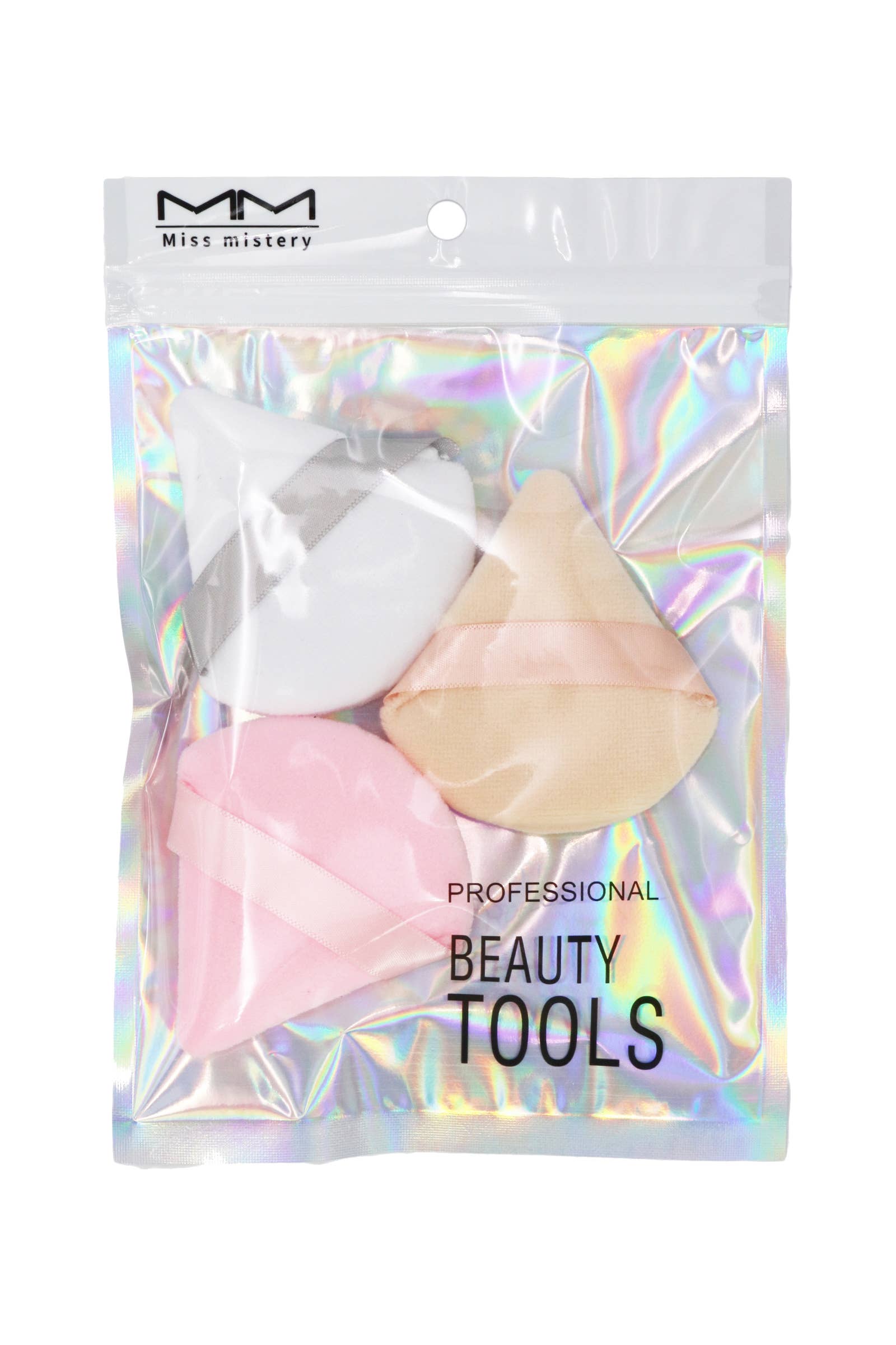 Cap Zone - Wholesale Makeup Sponge/Blender - Velvety Triangle Makeup Powder Puff - 3 pc/bag2