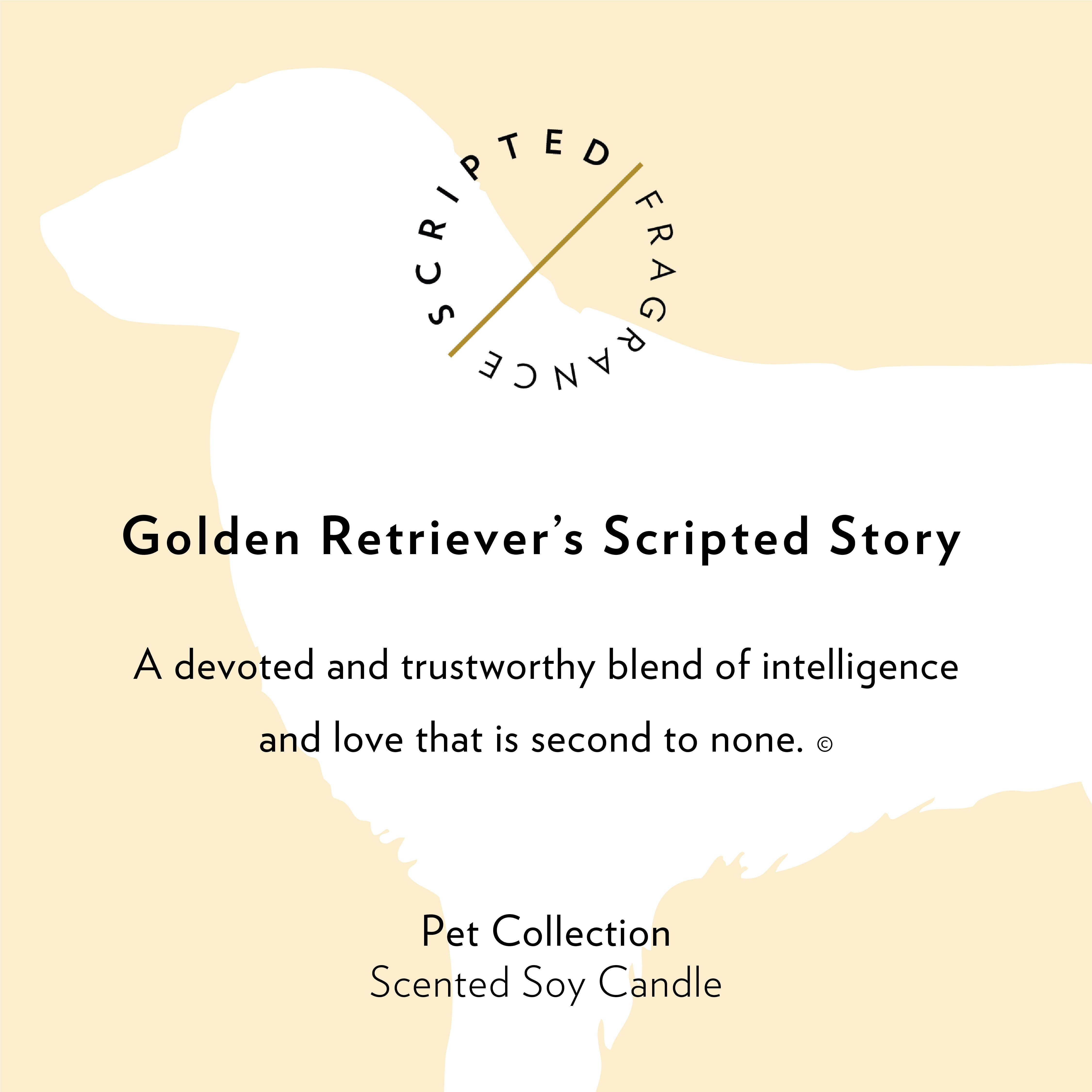 Scripted Fragrance - Vendita all'ingrosso Candela in vasetto - Candela di soia Golden Retriever Dog Breed10