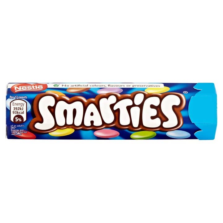Nestlé Smarties Röhre 38 Gramm 24 Stück für den Großhandel von Snacky Candy