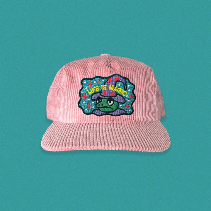 The Space Bureau - Wholesale Baseball Cap - Women's - Frog Wizard 5-Panel Corduroy Hat2