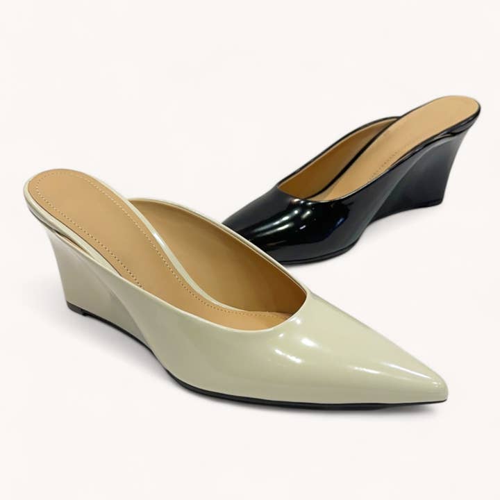 SKYZONE-09 POINTED-TOE WEDGE HEEL SLIP-ON MULES and other Purchase Wholesale pointed toe wedges. Free Returns & Net 60 Terms on Faire trending on Faire.