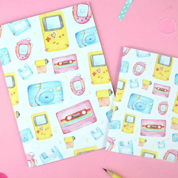 90's Retro Handmade Cute Notebook for wholesale by aPenas Illustrator