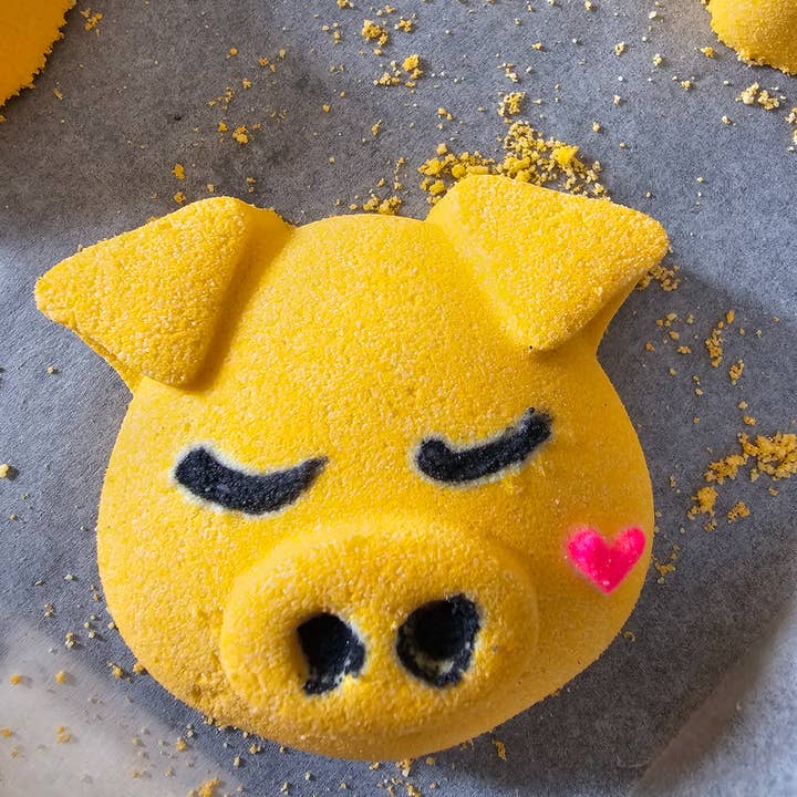 De Unique Fragrance – Bomba de banho/efervescente por atacado – Bombas de banho de cabeça de porco que mudam de cor Scented Honeysuckle JM