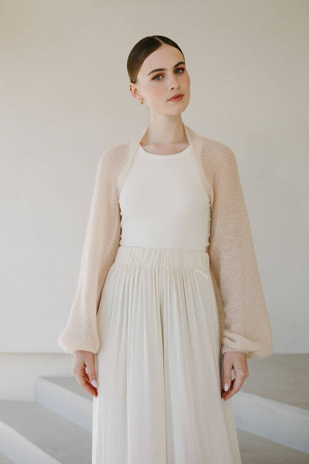 WOOL HOUSE – wholesale Wrap – Women's – Bridal Cover up Bolero Shawl / ELIZABETH22