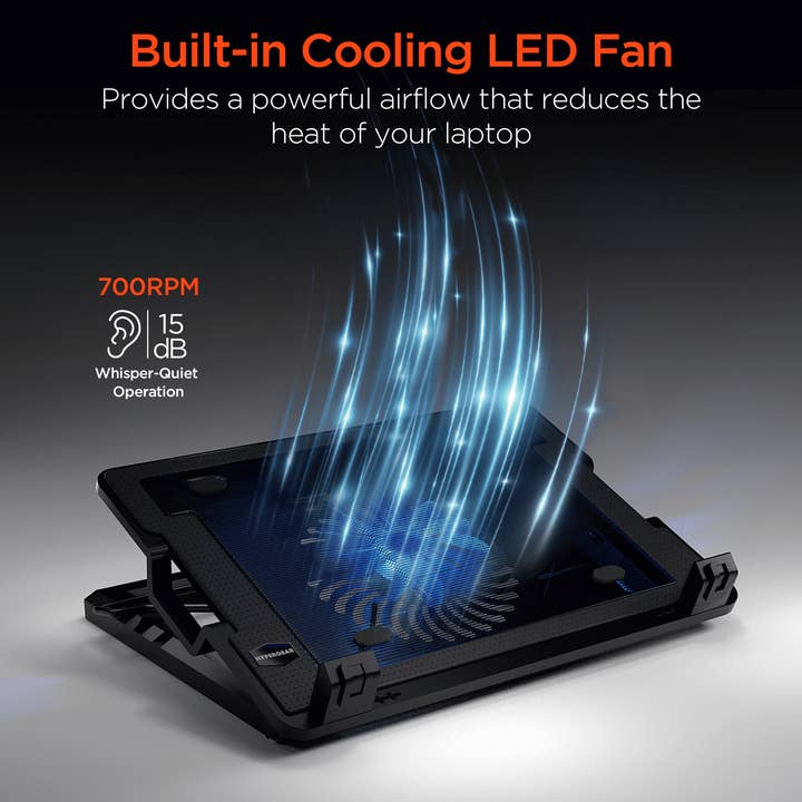 JupiterGear Home - Wholesale Phone/tablet stand - HyperGear UpRite Air Portable Laptop Cooling Stand2