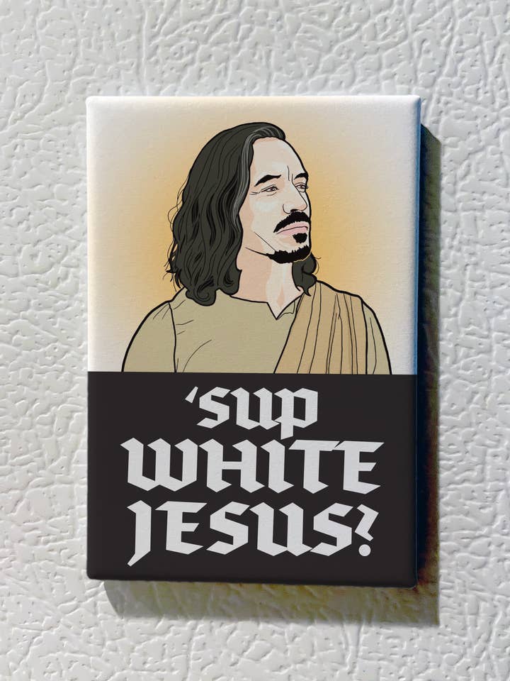 Magnet souvenir Reservation Dogs - White Jesus pour la vente par The Red Swan Shop