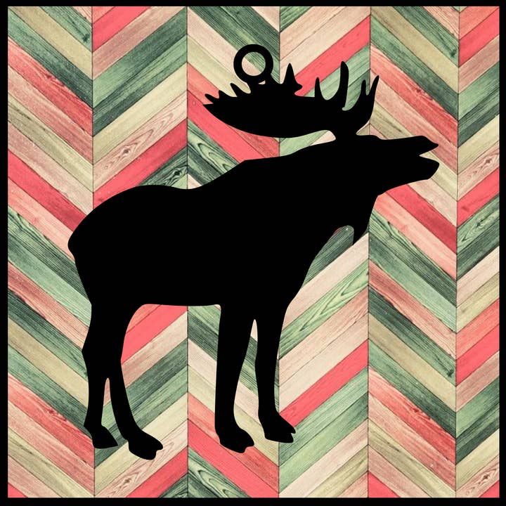 Metal Ornament Moose for wholesale by Designed With Sparks