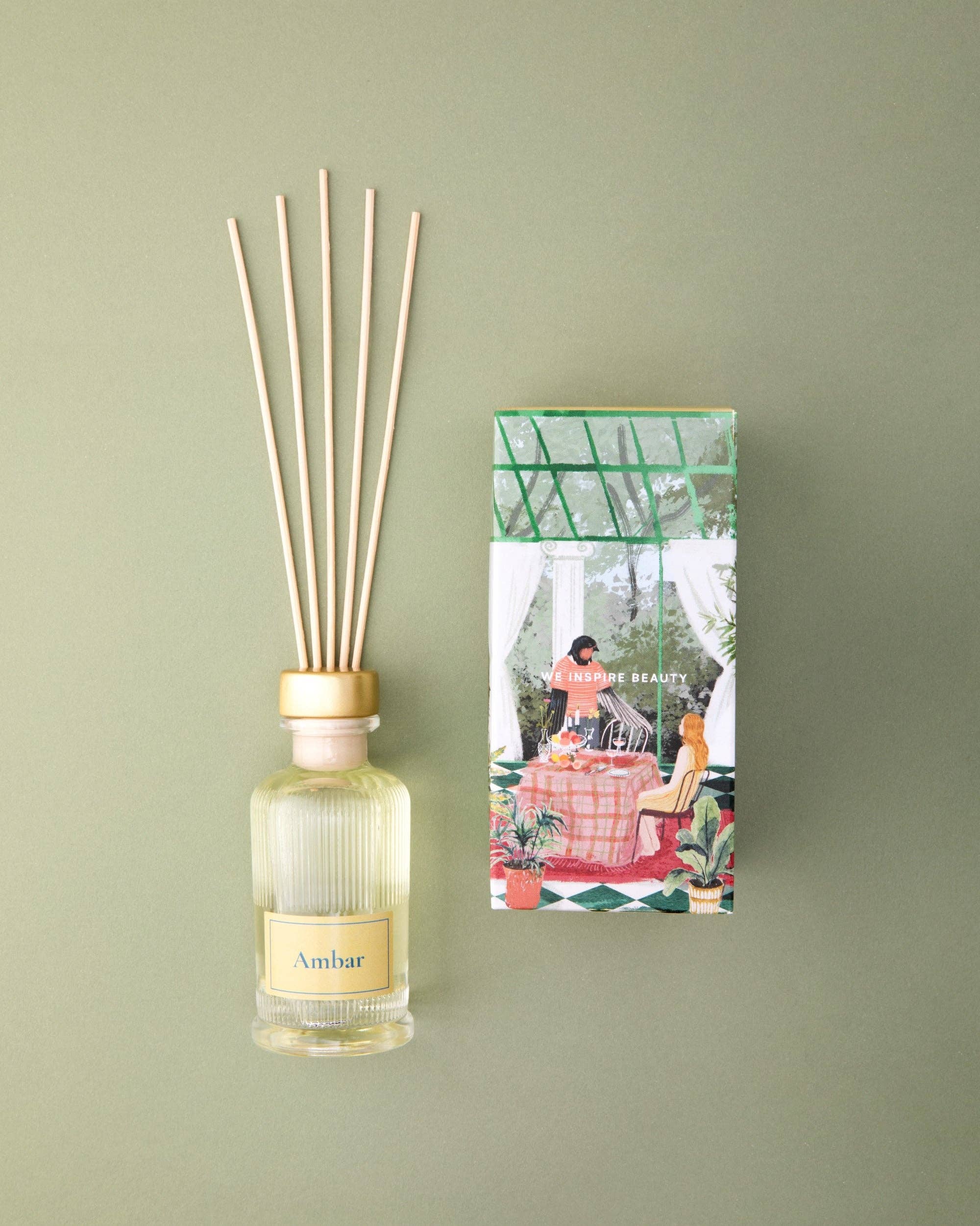 We Inspire Beauty - Wholesale Reed Diffuser - Diffuser with beads - Ambar1