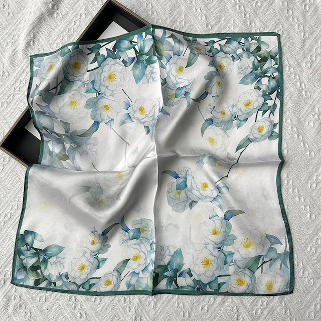 Pretty Persuasions – wholesale Scarf – Women's – S25062 100% Silk Square Scarf (21"x21")8