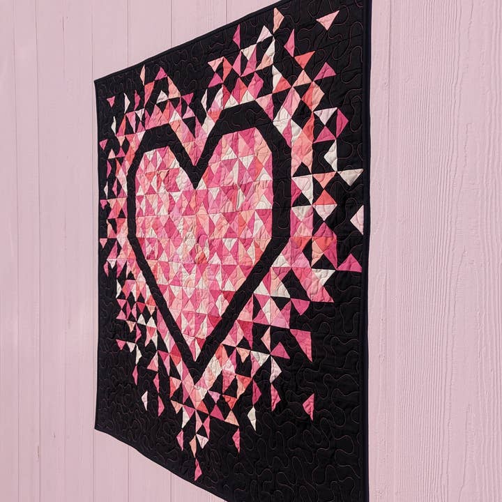 Slice of Pi Quilts - Wholesale Craft Sewing Kit - MINI Exploding Heart Quilt Pattern5