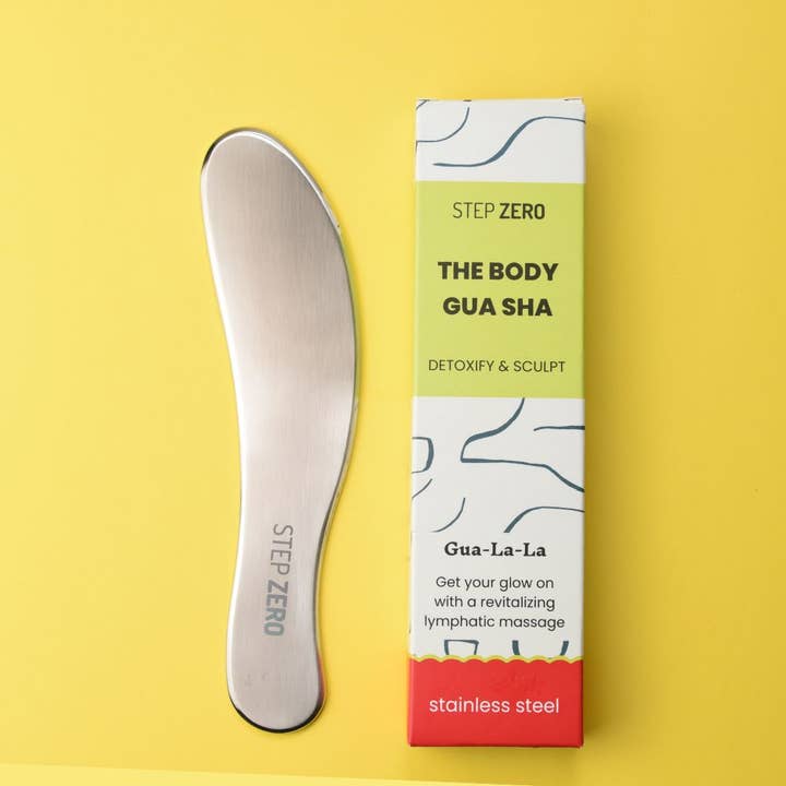 STEP ZERO Skincare - Wholesale Gua Sha Tool - Body Gua Sha, Stainless Steel | Zero Waste