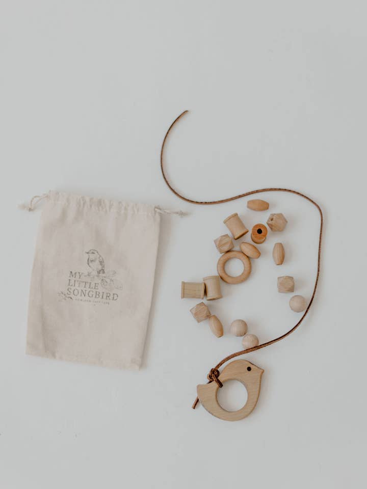 DIY Lacing Kit /wood and leather lacing kit for wholesale by My Little Songbird