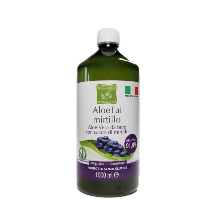 91.8% Drinking Aloe Vera Juice with Blueberry - 1000 ml for wholesale by Natura srl