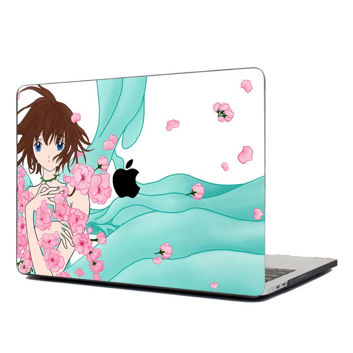 Flower Maiden Textured Laptop Skin for wholesale by Nekoty