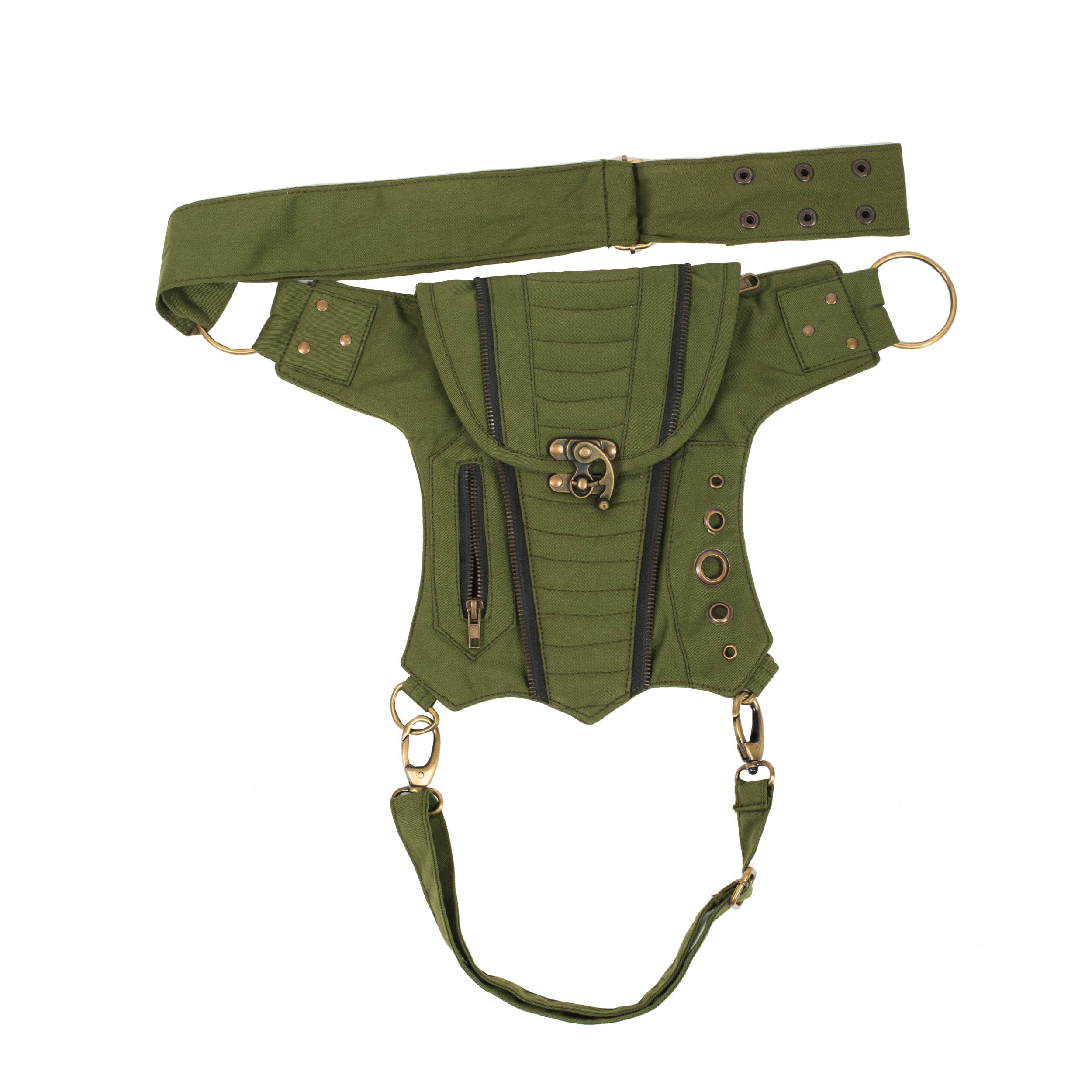 Lakhays Collection Inc. - Wholesale Belt Bag - Women's - Bikers Sling-Hip Bag With thigh Belt8