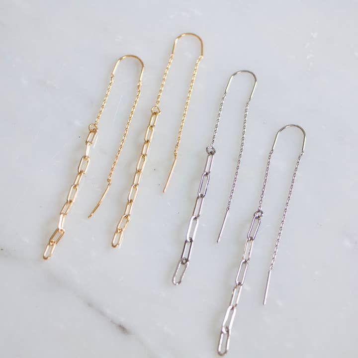 Paperclip Threader oorbellen voor wholesale door Mesa Blue