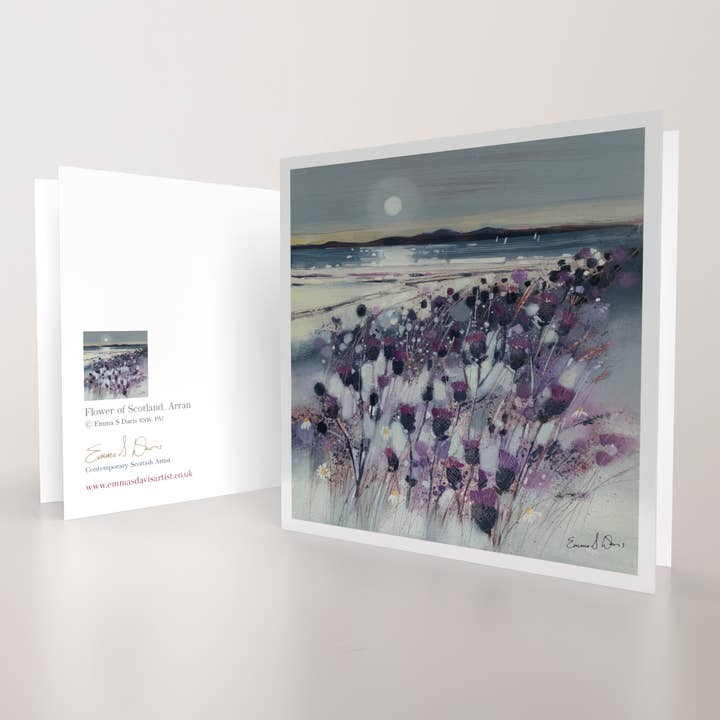 'Flower of Scotland, Arran' - Art Greeting Card for wholesale by Emma S Davis Artist