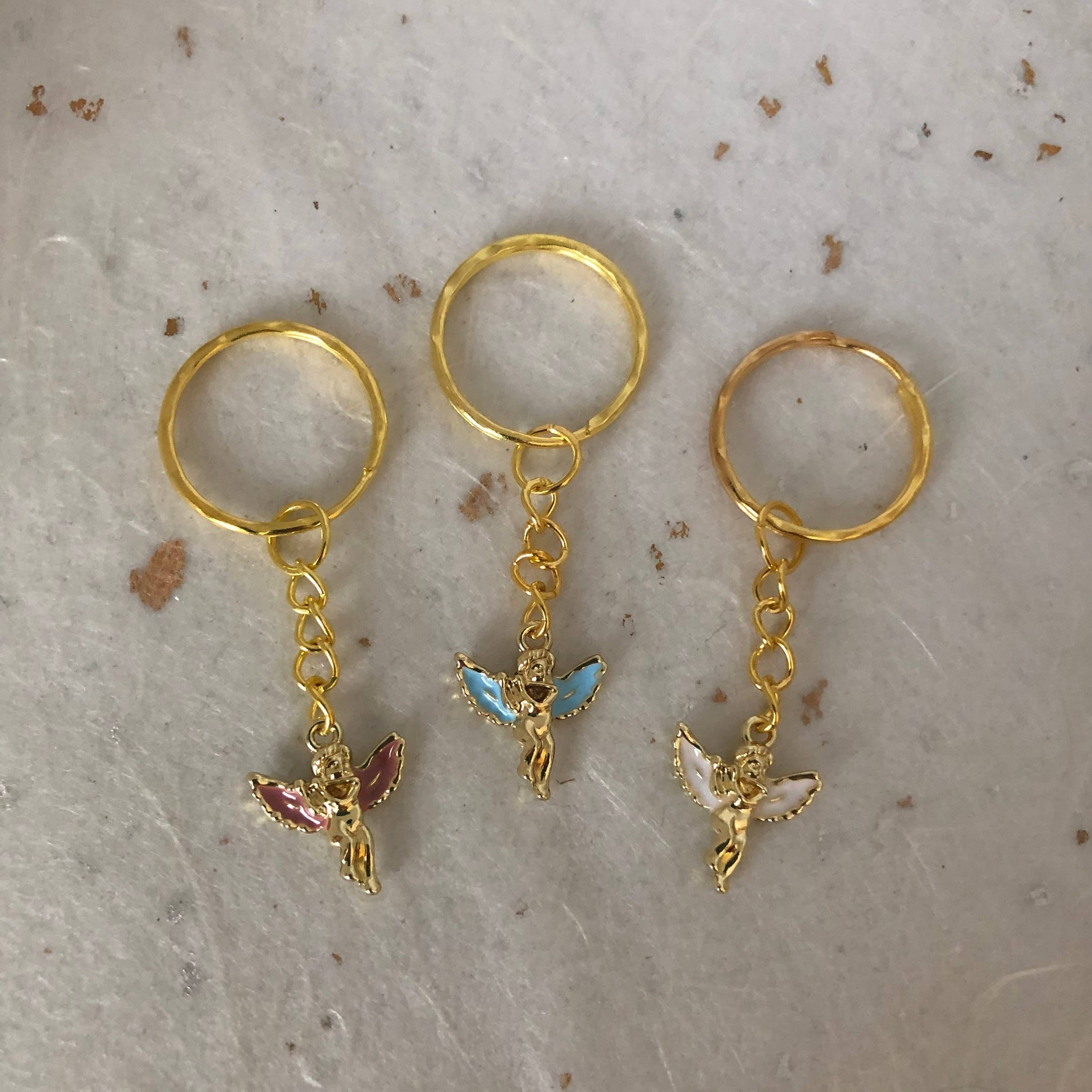 Roshni Desai & Things – wholesale Keychain – Women's – Angel Keyring Angel In The Sky Enamel Keyring Unisex Angel K2