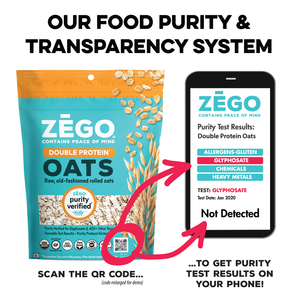 Zego - Wholesale Oats - Organic Gluten-free Double Protein Oats (14 Oz)22