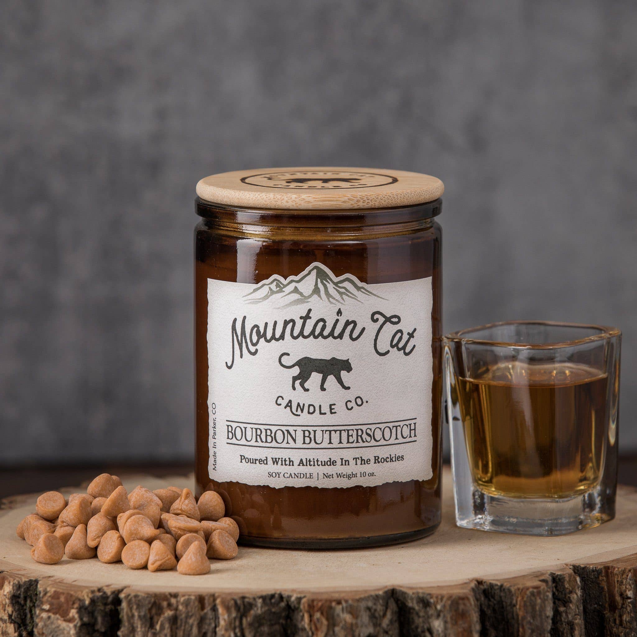 Mountain Cat Candle Co - Wholesale Jar/Filled Candle - Bourbon Butterscotch – (made to order, starting at $5)0