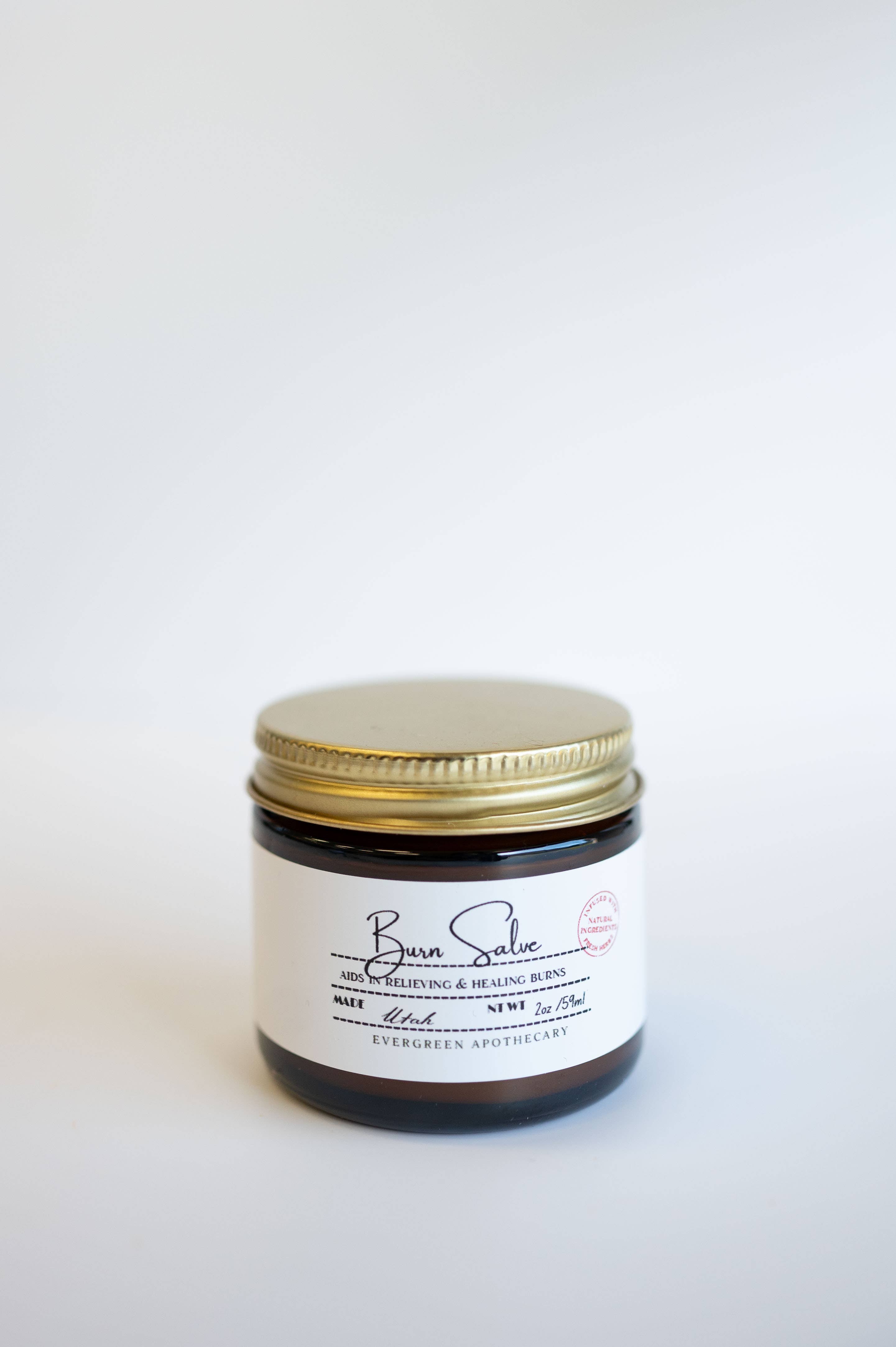 Evergreen Apothecary - Wholesale Healing Salve/Balm/Cream - Burn Salve, 2oz
