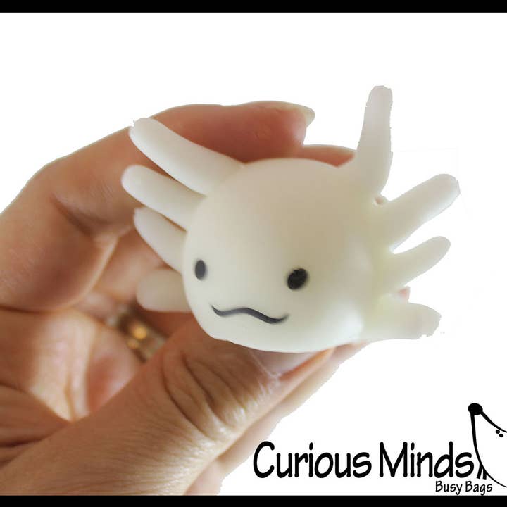 Curious Minds Toys - Wholesale Squishy Toy - Kids & Baby - 1 Axolotl Large Mochi - Cute Animal Gummy Mochi Fidget Squis6