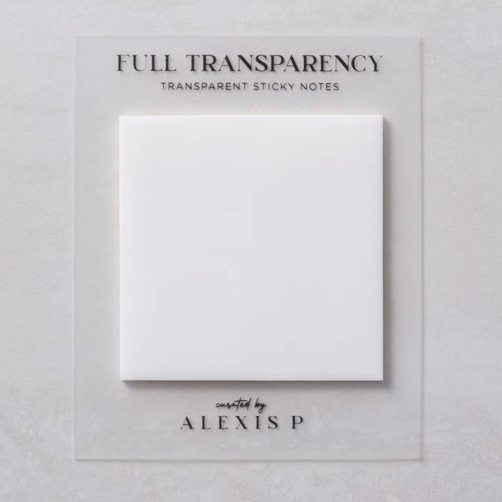 Frosted Full Transparency - Translucent Sticky Notes for wholesale on Faire0