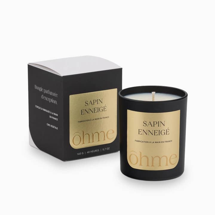 Christmas Scented Candle Snowy Pine | Vegetable Wax, 160g for wholesale by ōhme