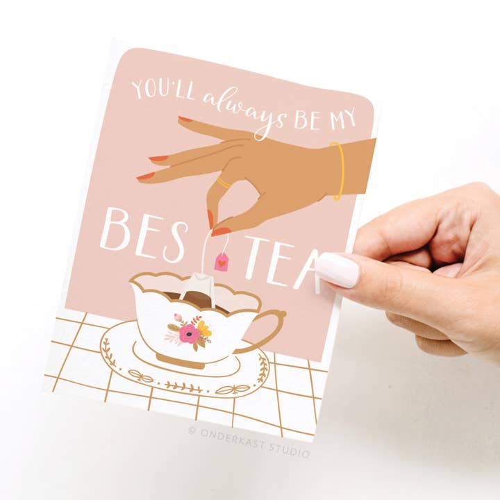 Onderkast Studio - Wholesale Love Card - You’ll Always Be My Bestea Greeting Card