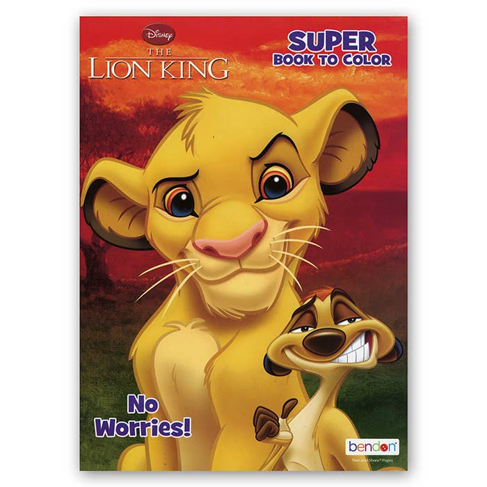 Luna Office Supply - Everyday Essential - Venta al por mayor Libro para colorear - Niños y bebés - Libro para colorear Rey León