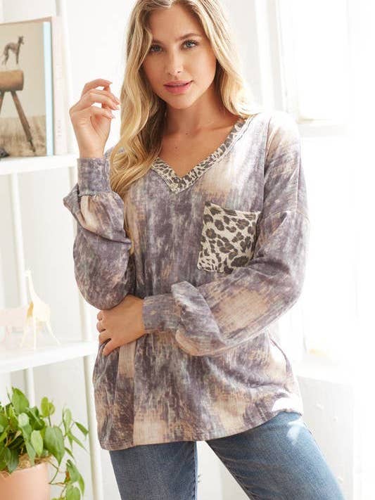 Moonshot Clothing - Wholesale Tunic - Women's - MST1780-Make Mine Leopard Tunic4
