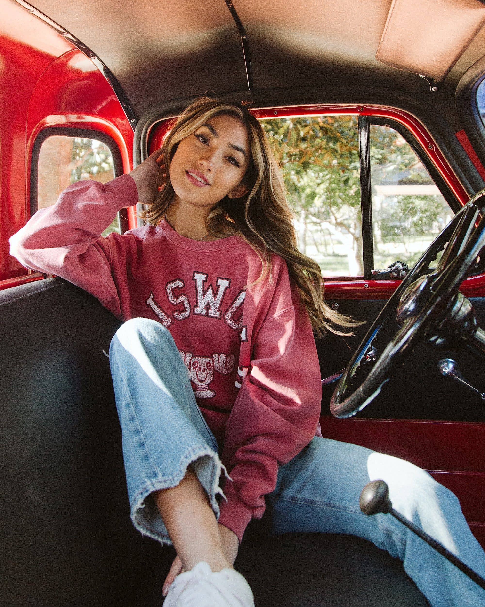 LivyLu - Wholesale Graphic Sweatshirt - Unisex - Griswold Christmas Crimson Graphic Sweatshirt9