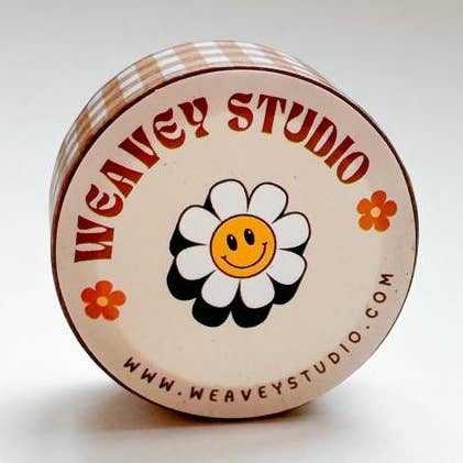 Weavey Studio, brown and white checkered washi tape for wholesale by Weavey Studio