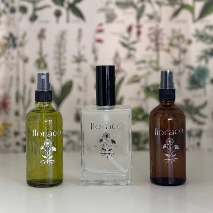 Floraco - Wholesale Room & Linen Spray - Floraco Wildflower Essence: Body + Room Spray, Cedarwood, Sandalwood, Iris and Cardamom1
