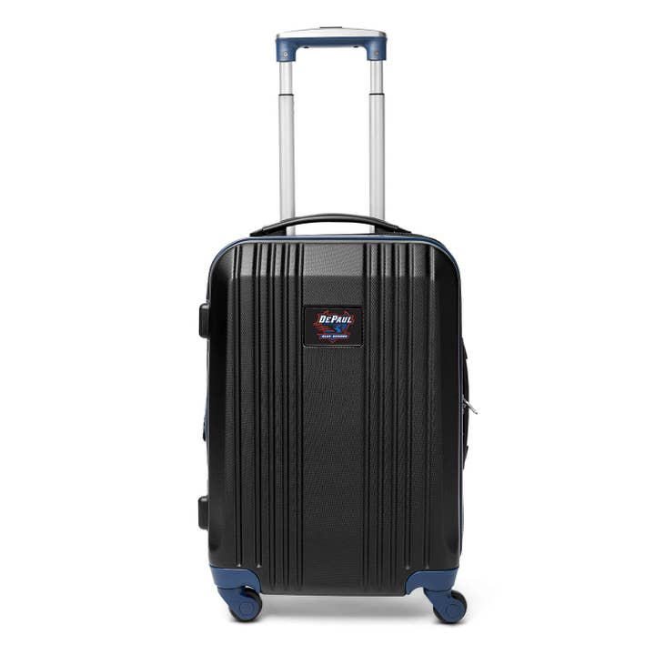 NCAA Depaul Blue Demons 21" Carry-On Hardcase 2-Tone Spinner for wholesale by Mojo Licensing