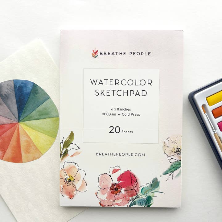 Watercolor Sketch Pad for Creative Practice for wholesale by Breathe People