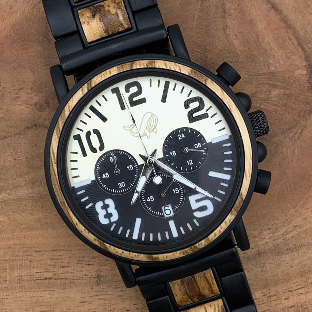 Oliver and the Sea - Wholesale Wrist Watch - Men's - Wood Watch w/Genuine Wood - the "Sailor"3