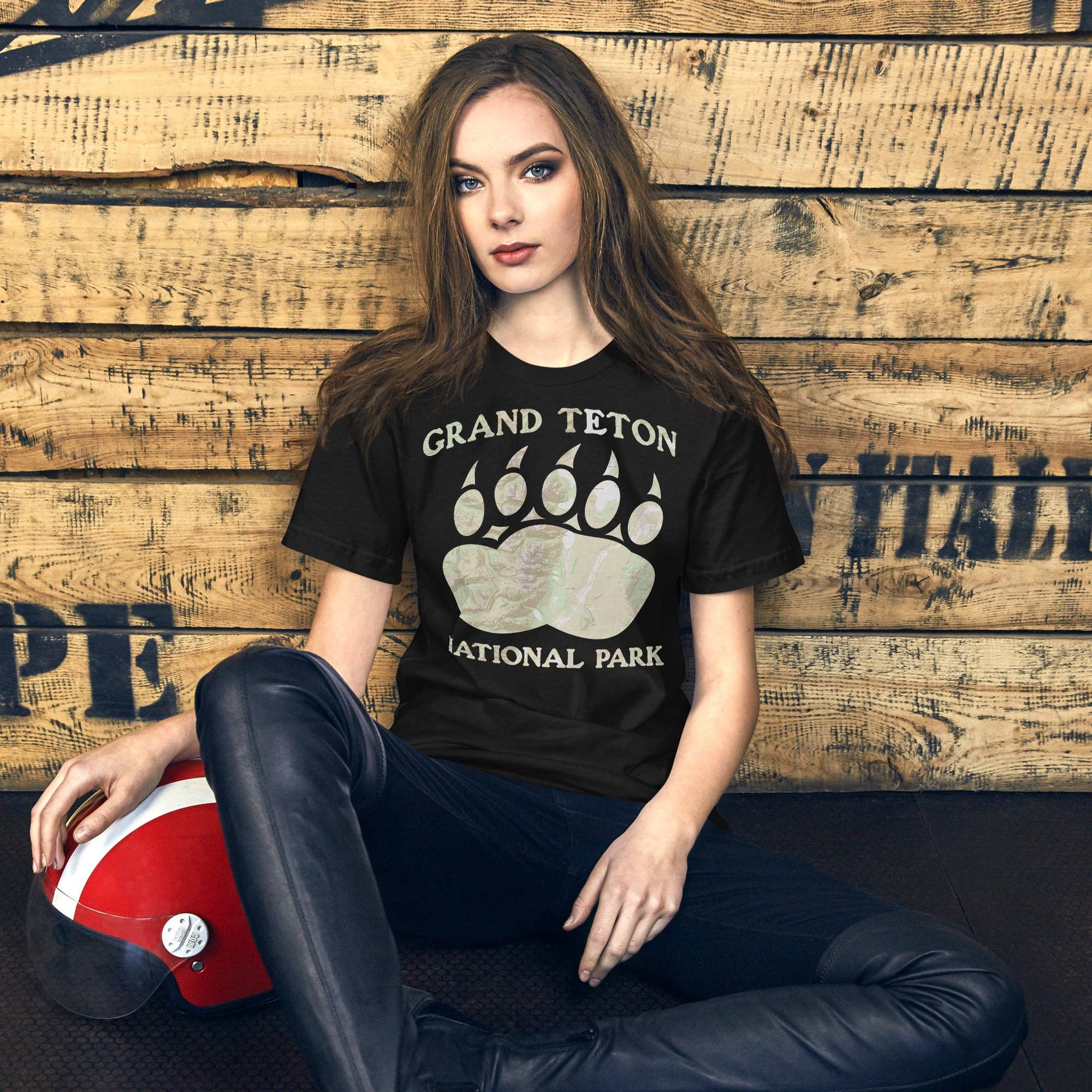 Park Service Apparel - Wholesale Screen Printed T-Shirt - Unisex - Grand Teton Bear Claw Topo T-shirt6