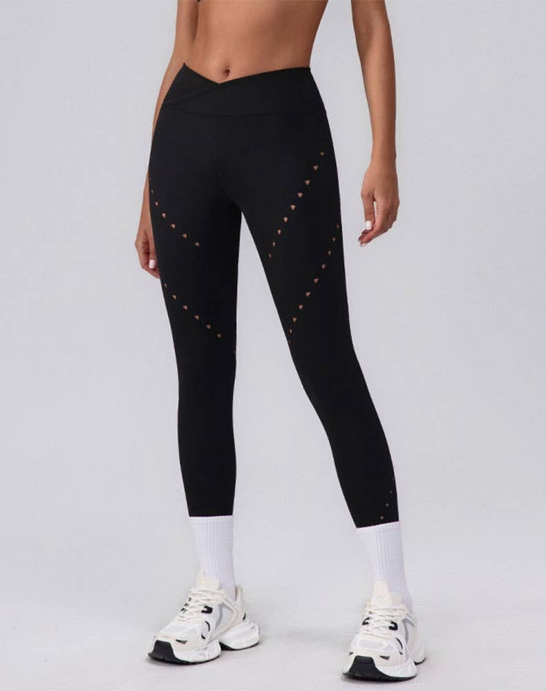 Crave by FW – Leggings de desporto/casuais - Mulher por atacado – Leggings de Ioga de Cintura Alta com Controlo de Barriga e Recortes8