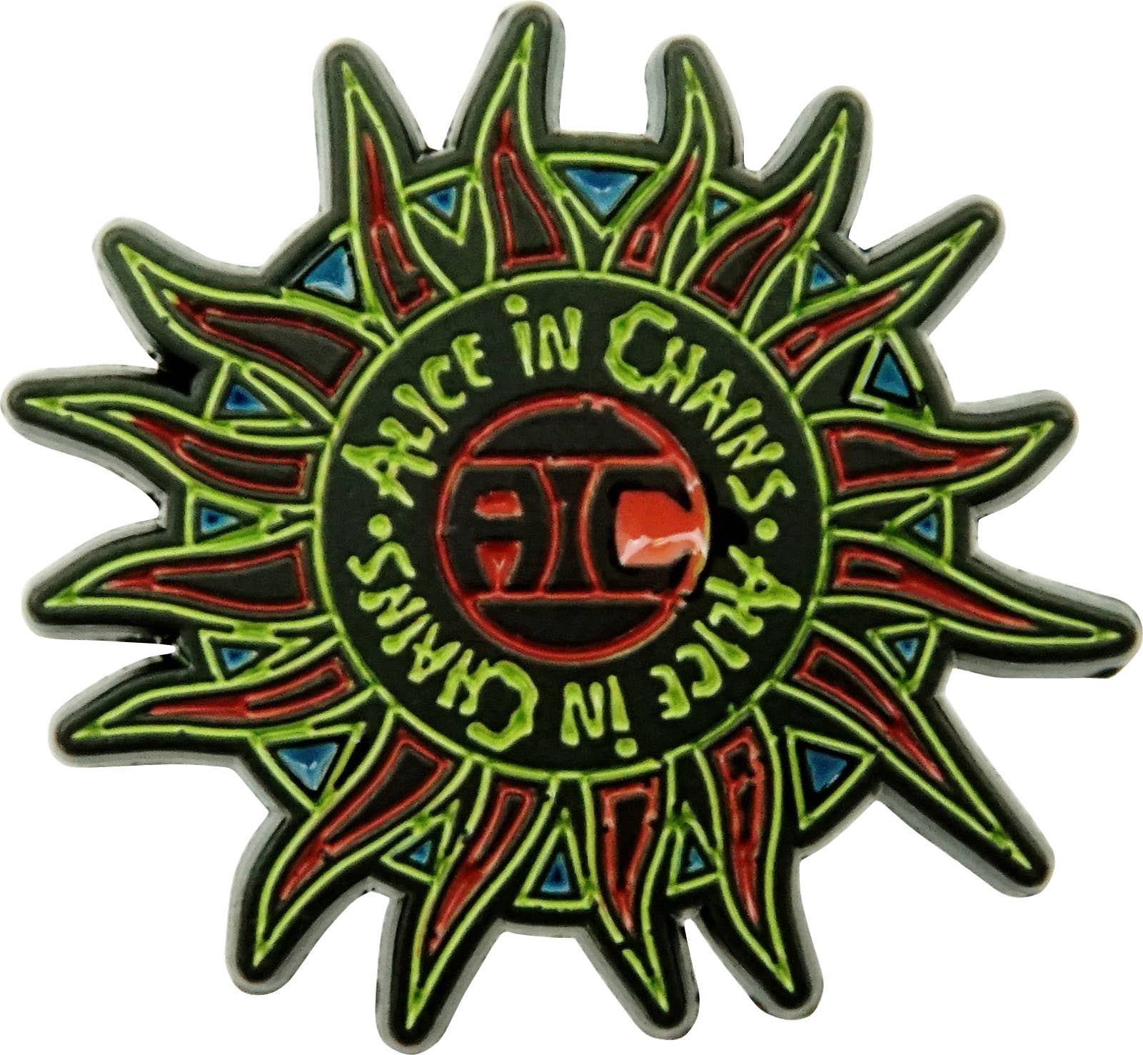 Square Deal Recordings & Supplies - Vendita all'ingrosso Spilla da bavero - Spilla smaltata - Alice In Chains - Logo Sun1