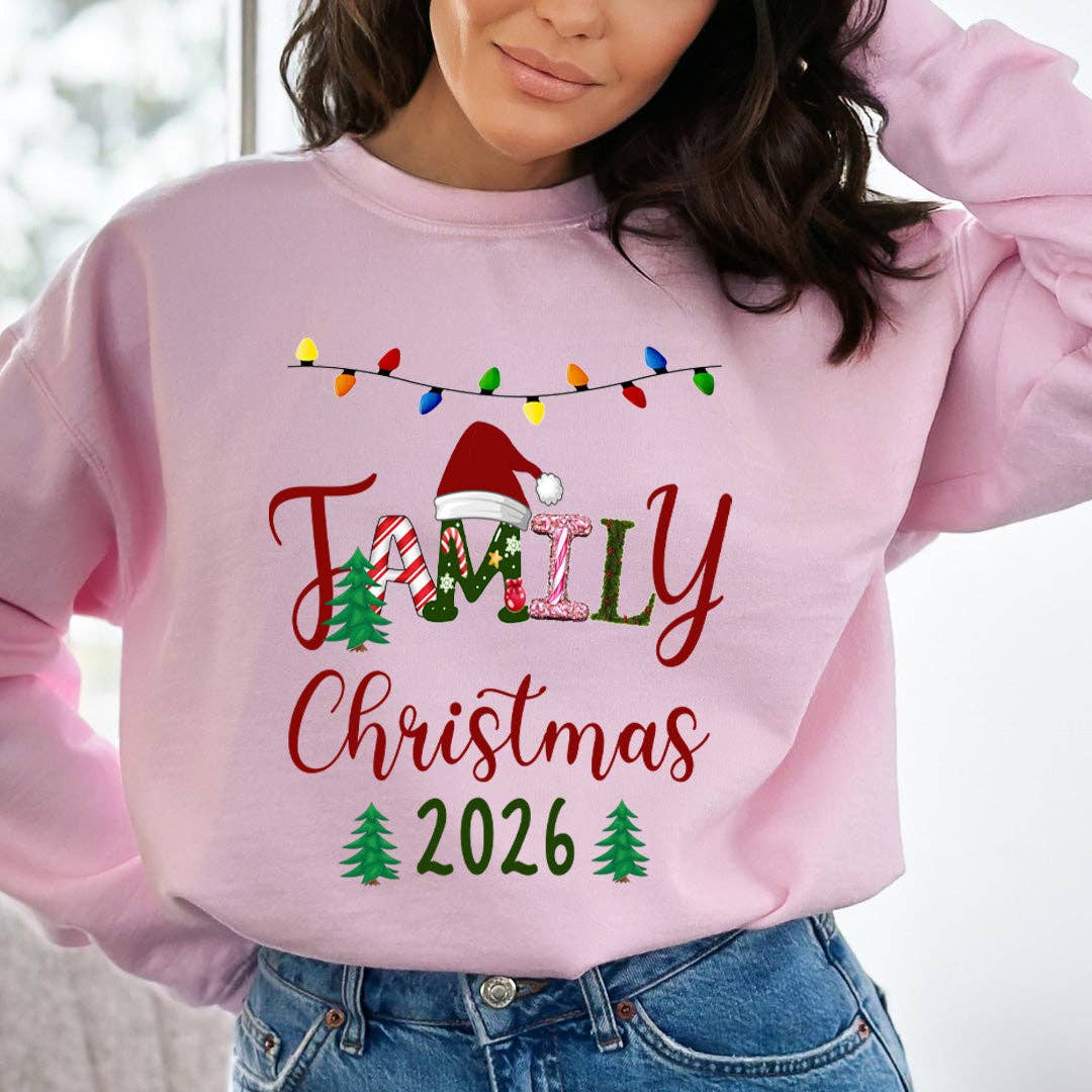 LA Shirt Company - Wholesale Graphic Sweatshirt - Women's - Family Christmas 2026 - Sweatshirt & Hoodie1