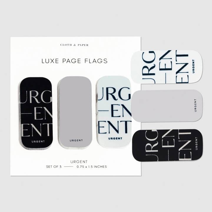 Cloth & Paper – wholesale Sticker – Luxe Page Flag Trio7