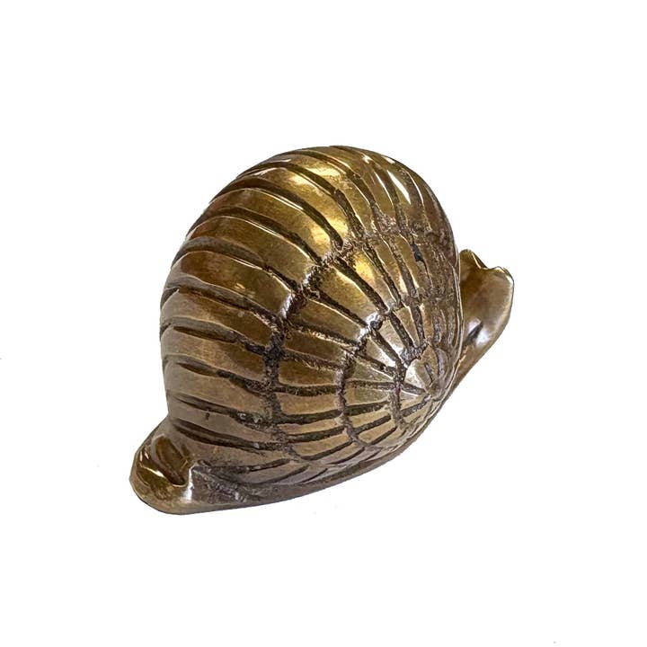 Madison Bay Co. - Historical Home Decor Reproductions - Wholesale Desk Decor - Kids & Baby - Snail Antiqued Solid Brass Snail Paperweight & Decor, 3-1/4"4