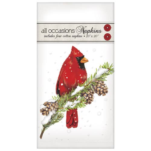 Cardinal On Pne Casual Napkins for wholesale by Mary Lake-Thompson Ltd.