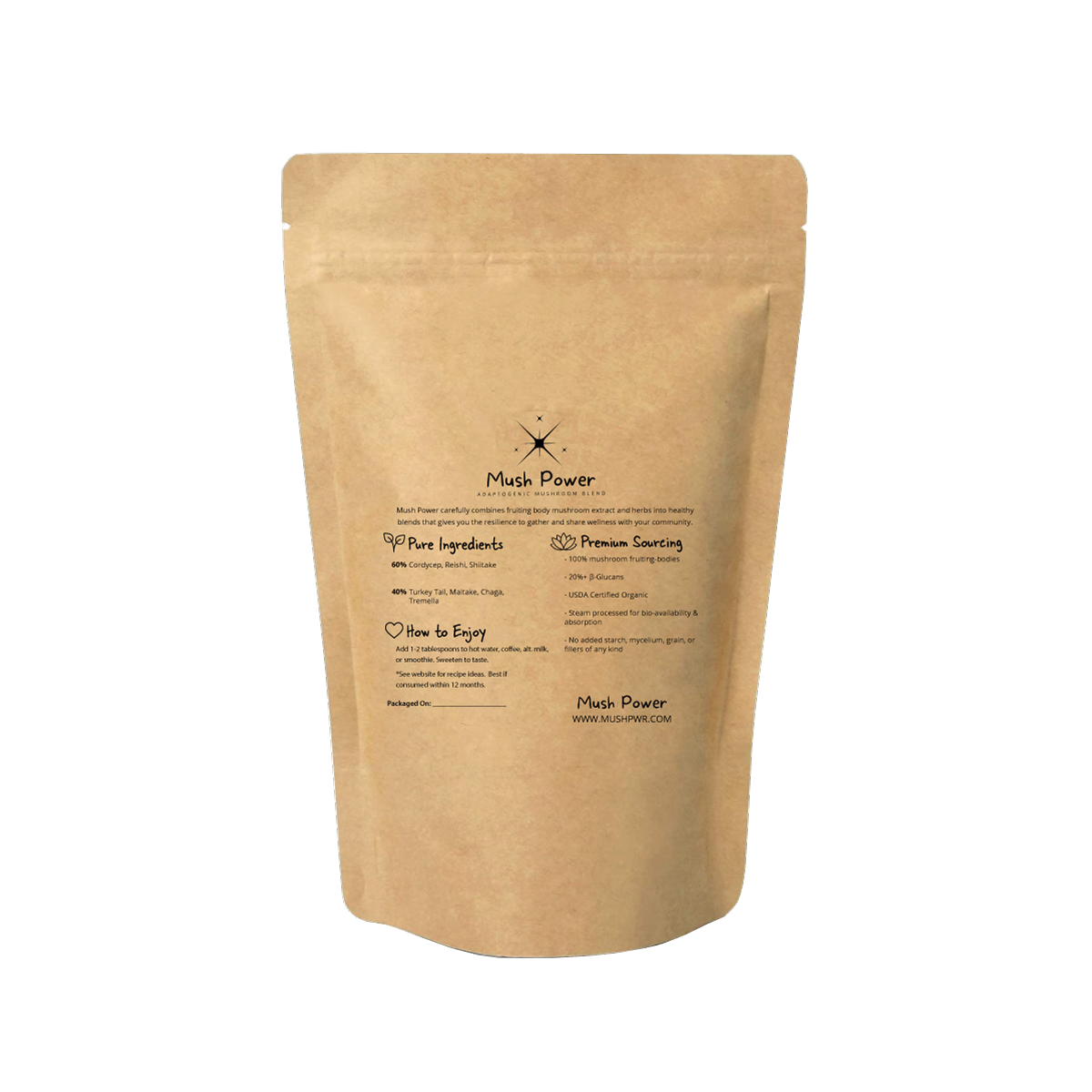 Mush Power - Wholesale Protein/Superfood Powder - Energy Mush1