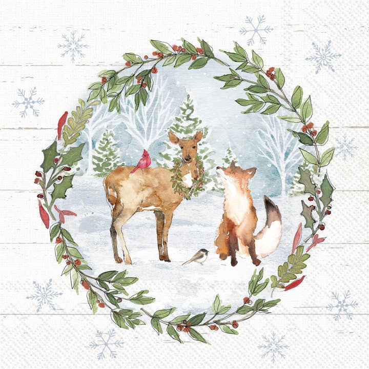 Paper Lunch Napkins 20ct Country Christmas Christmas for wholesale by Boston International